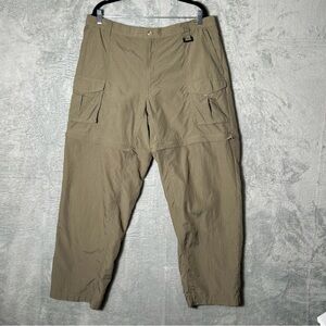 Columbia Convertible Pants Mens XL 32 (34X30.5) Beige Hiking Fishing Outdoors‎